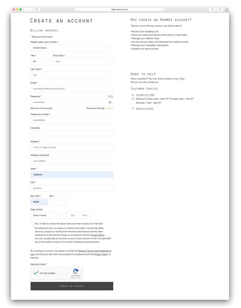 hermes registration